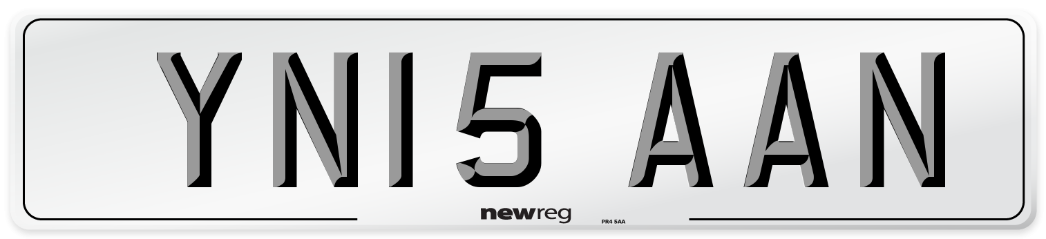 YN15 AAN Number Plate from New Reg